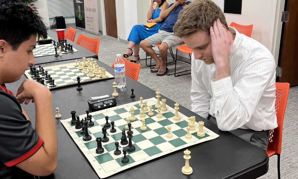 CHESSKLUB students improving focus while playing chess.