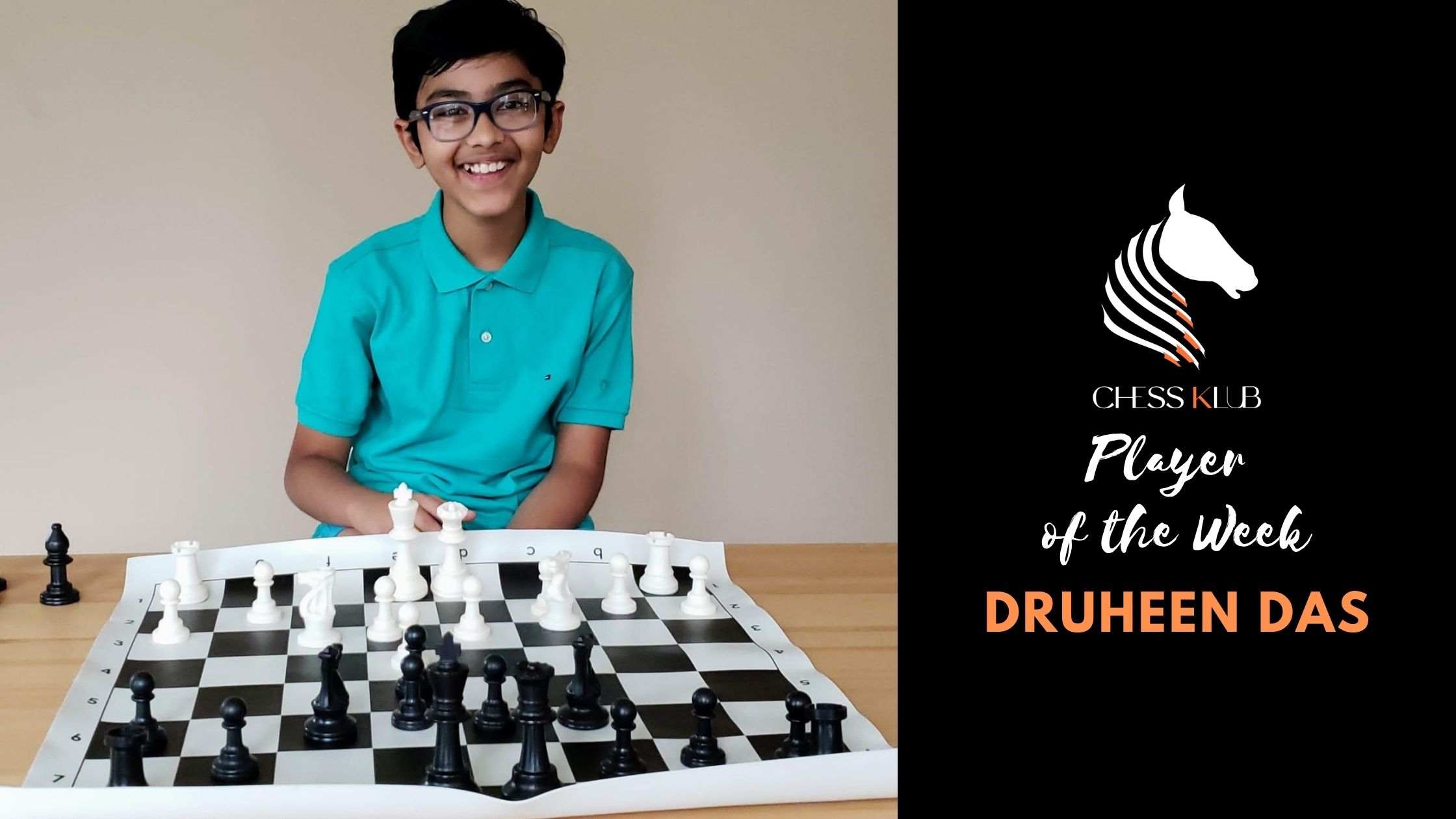 Druheen Das - Winner of Chess KLUB online Tournament - August Last Week