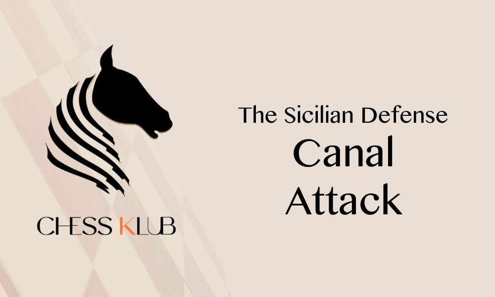The Sicilian Defense Canal Attack opening strategy demonstrated by CHESSKLUB