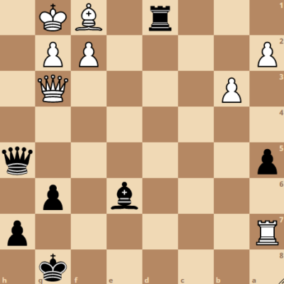 Checkmate in Two Moves - Black to Play