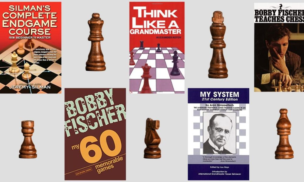 A collection of essential books for CHESSKLUB students looking to master chess.