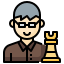 Icon for accomplished chess player